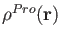 $\rho^{Pro}({\bf r})$